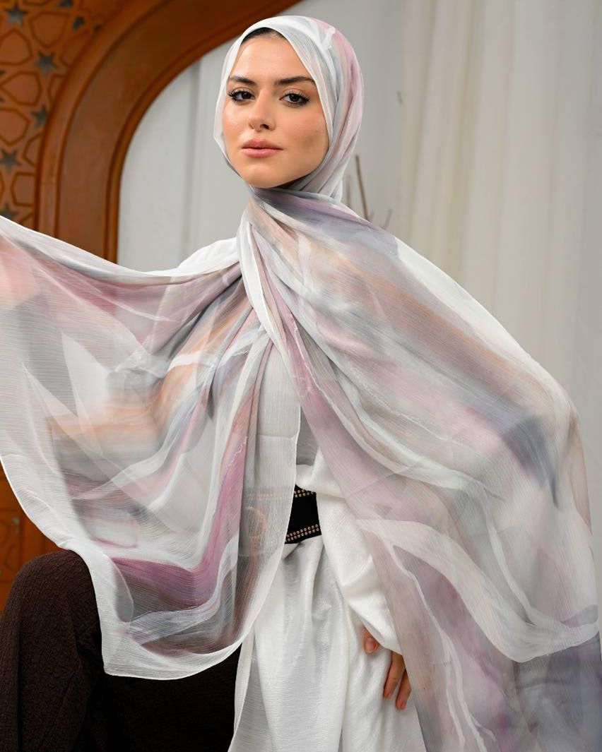 Zelyra Printed Dubetta Chiffon