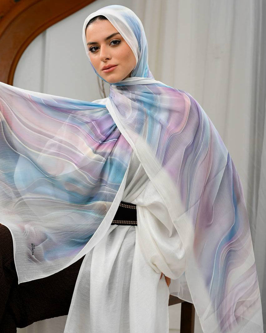 Arovia Printed Dubetta Chiffon