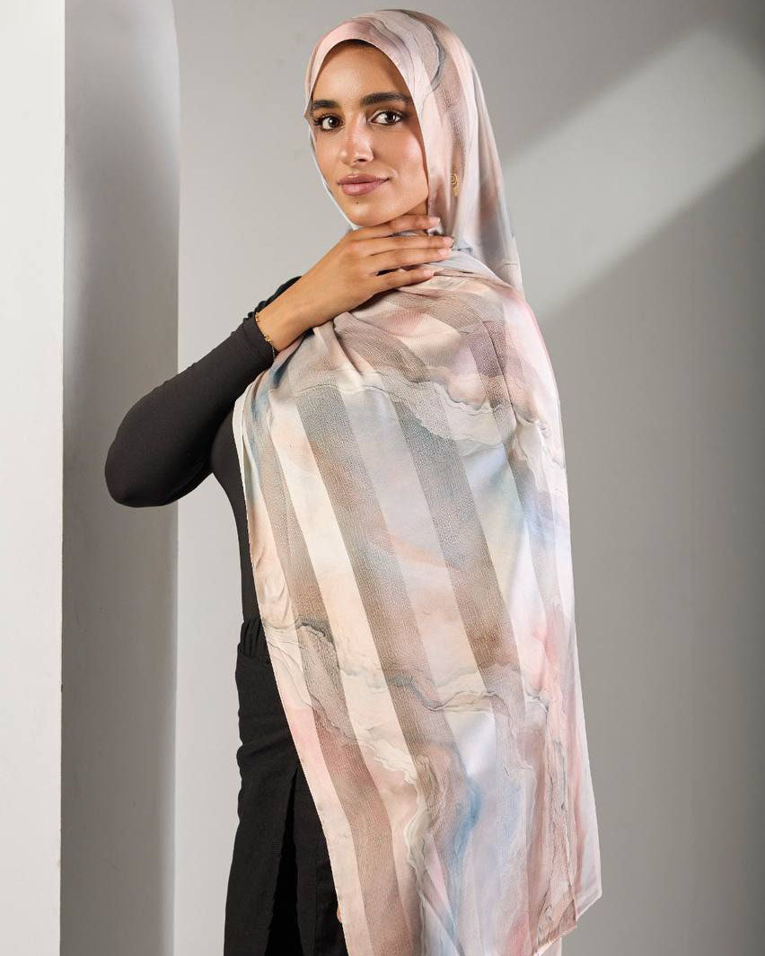 Thea Printed Dubetta X Satin
