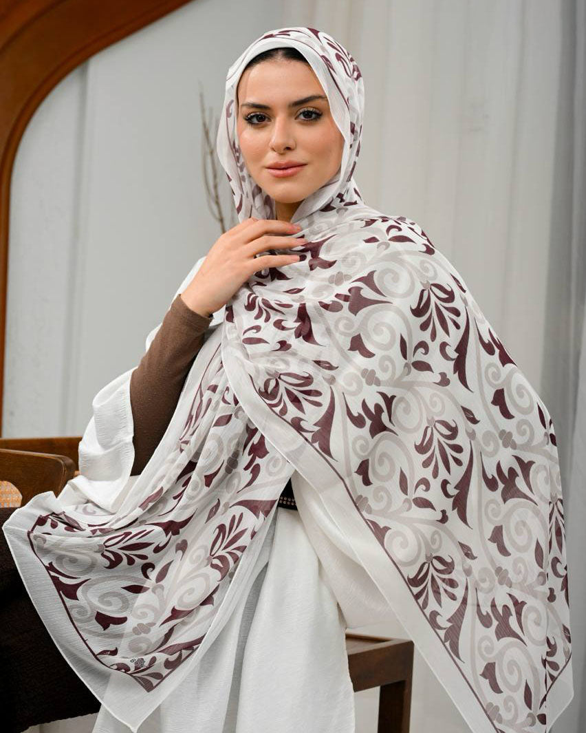 Crovia Printed Dubetta Chiffon