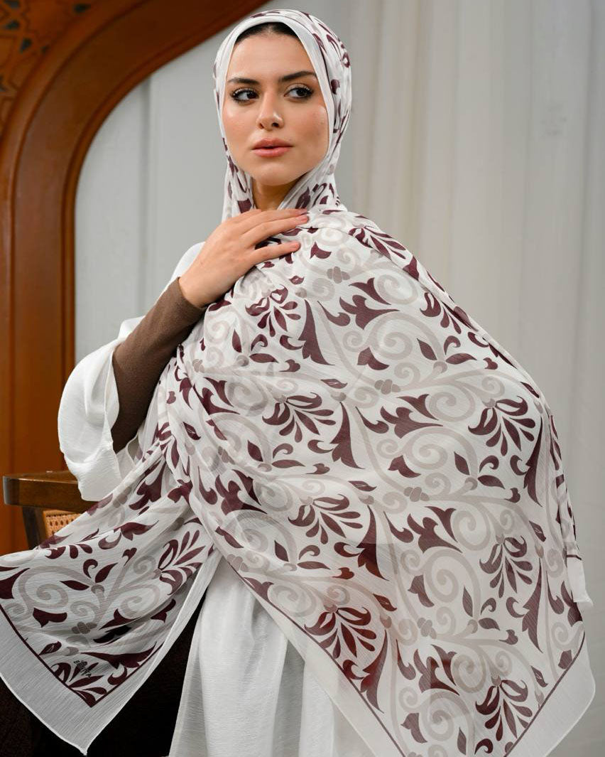 Crovia Printed Dubetta Chiffon