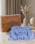 Scarf Shops Chiffon Cornflower Blue