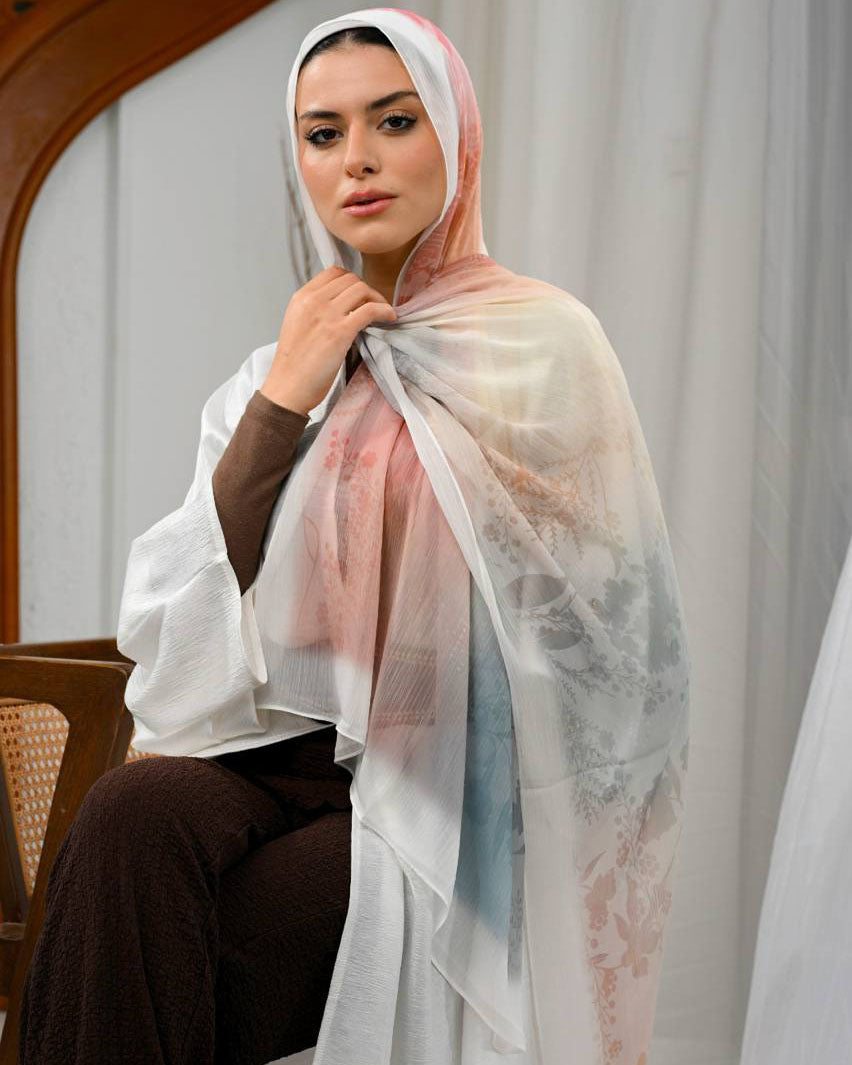 Krovia Printed Dubetta Chiffon