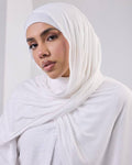 Crystal Bandana Hijab Off white