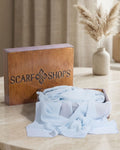 Scarf Shops Chiffon Ice Blue
