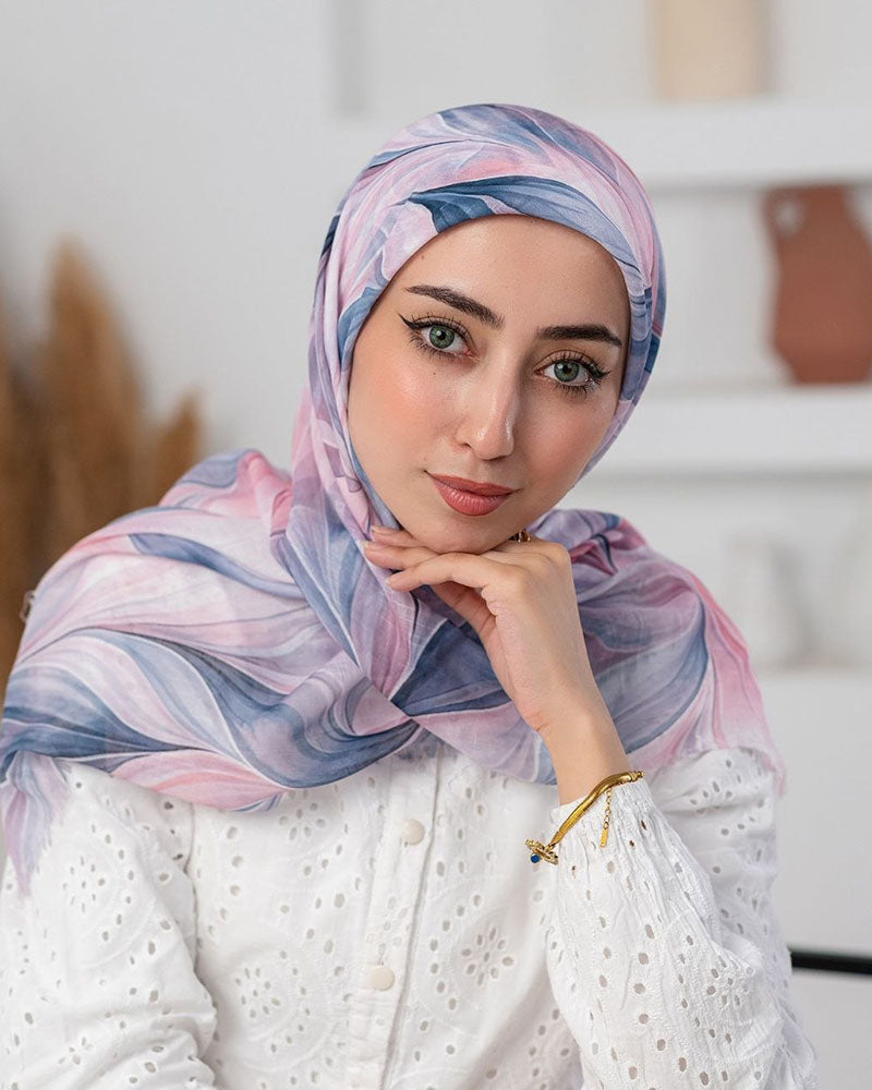 Daria Printed Square Cotton Scarf