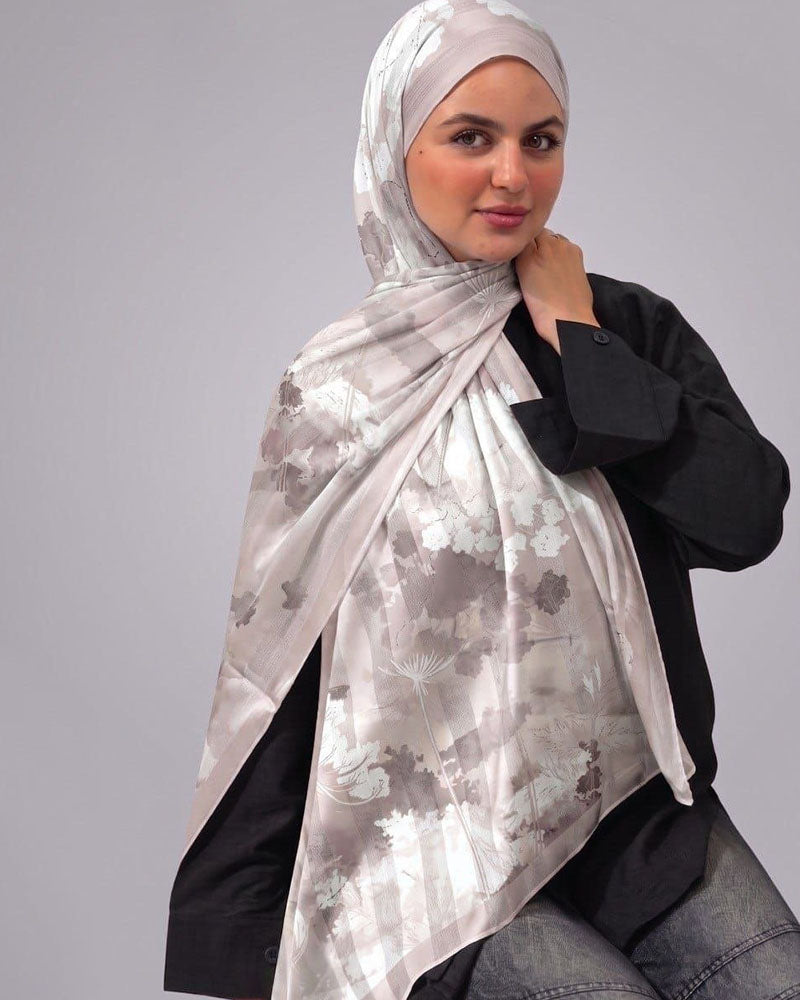 Amina Printed Dubetta X Satin