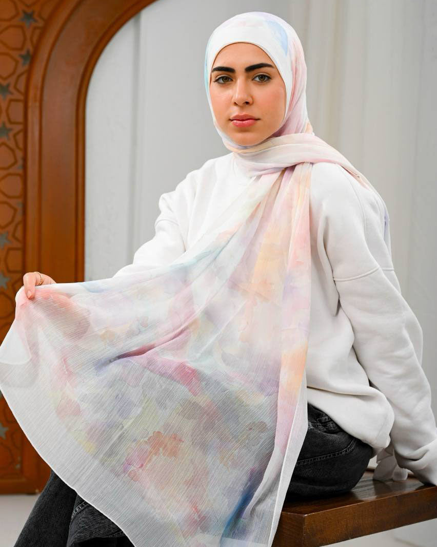 Zafielle Printed Dubetta Chiffon