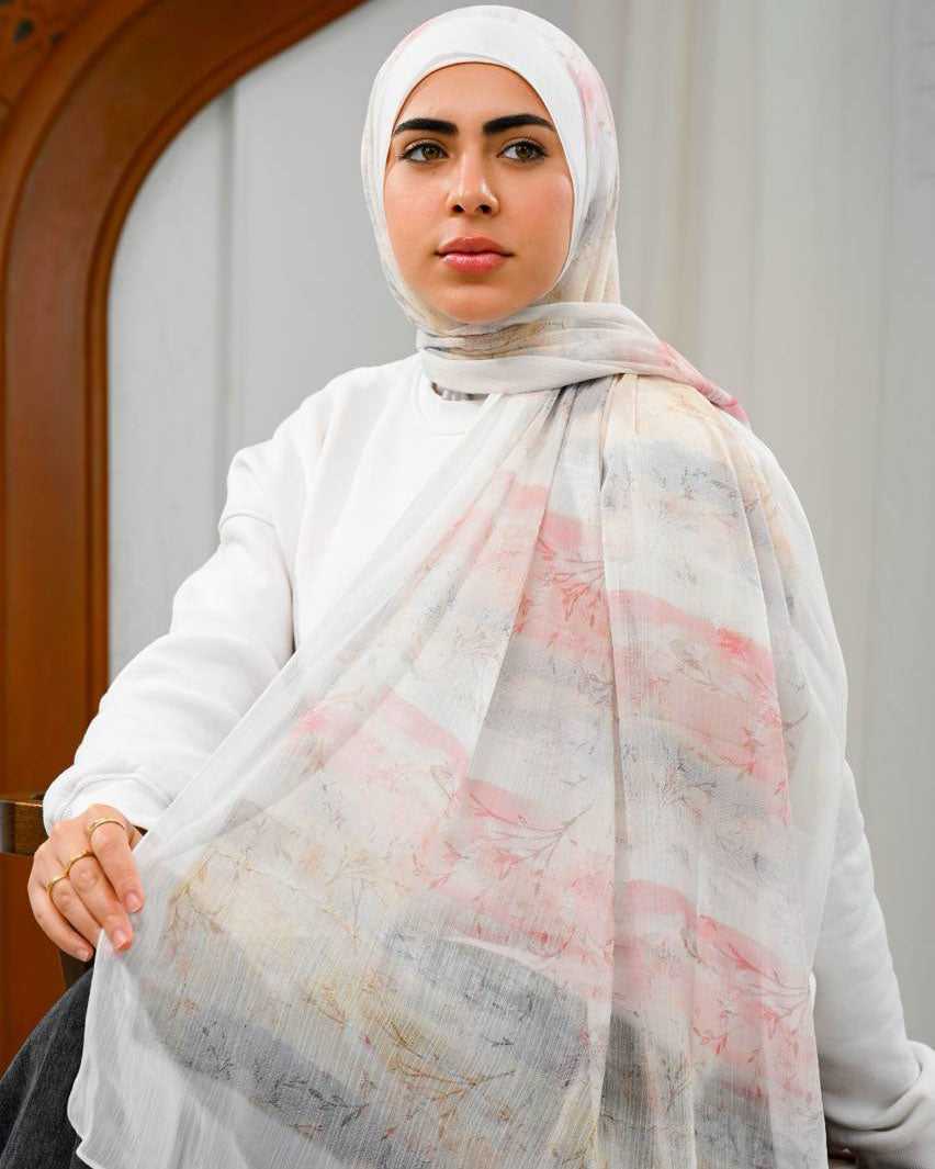 Orlisse Printed Dubetta Chiffon