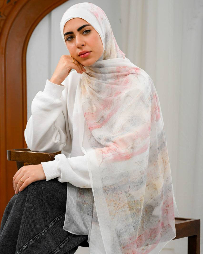 Orlisse Printed Dubetta Chiffon