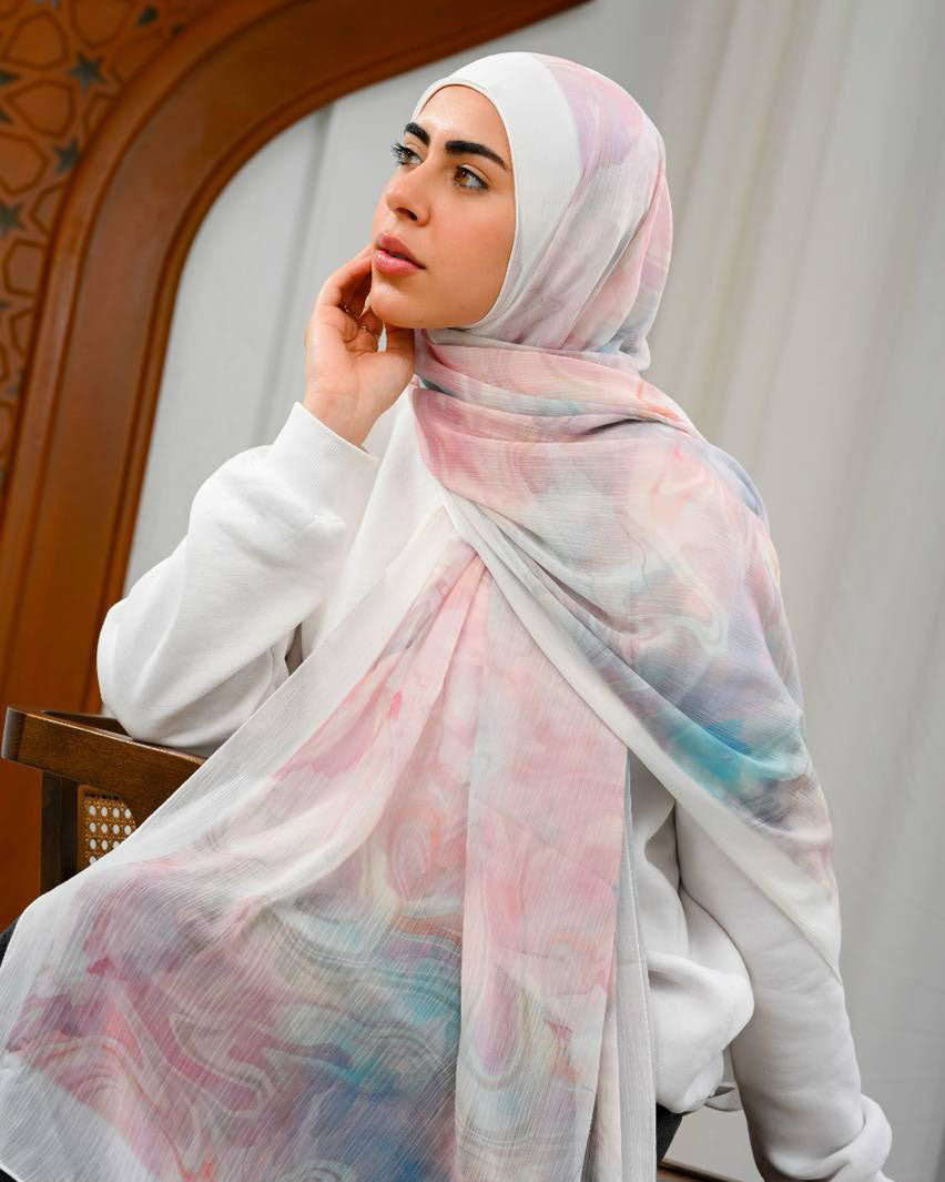 Trevina Printed Dubetta Chiffon
