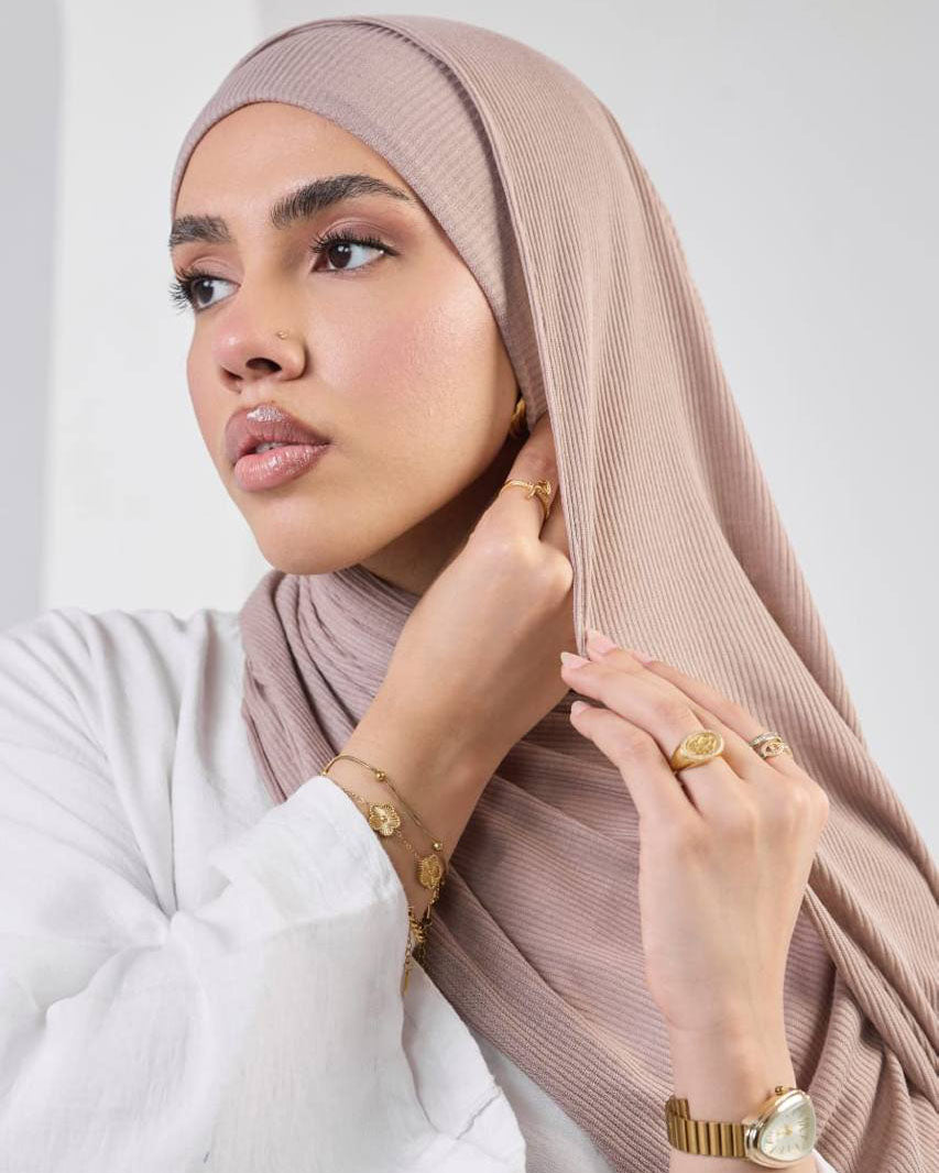 Crystal Bandana Hijab coffee