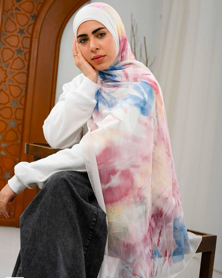 Evadore Printed Dubetta Chiffon