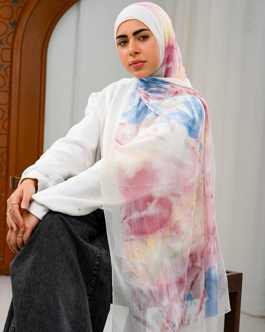 Evadore Printed Dubetta Chiffon