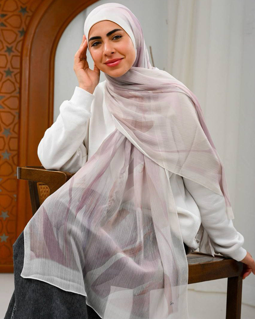 Valdora Printed Dubetta Chiffon
