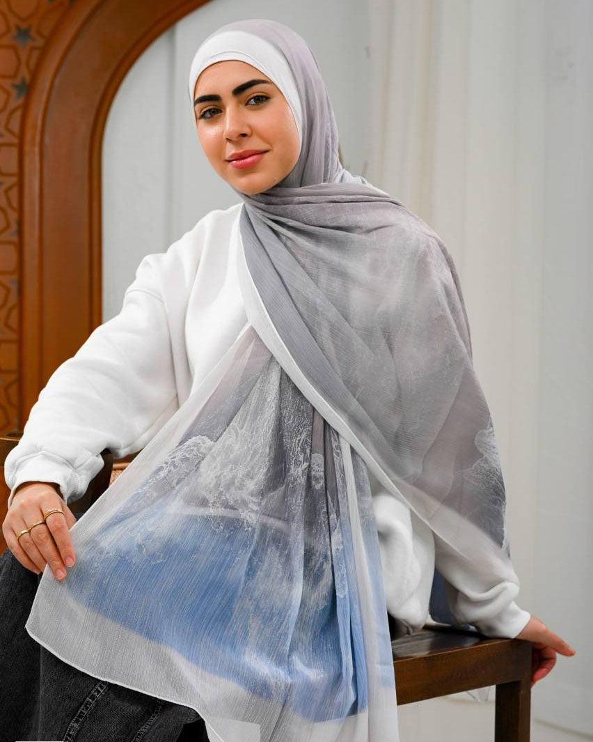 Delyssia Printed Dubetta Chiffon