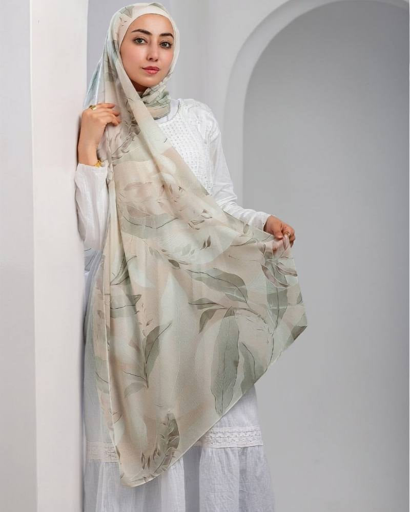 Halorine Printed Dubetta Chiffon