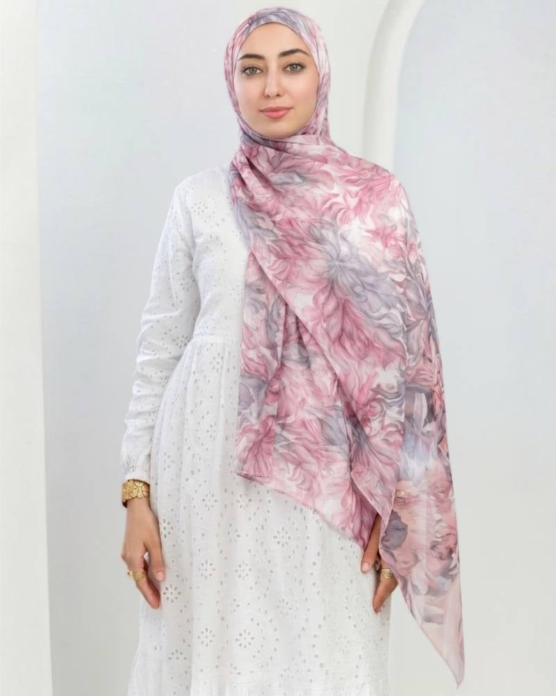 Olivienne Printed Dubetta Chiffon
