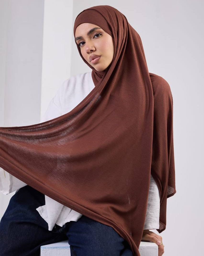 Crystal Bandana Hijab Brown
