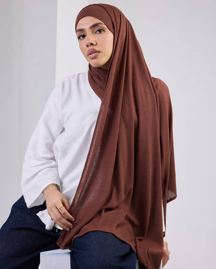 Crystal Bandana Hijab Brown