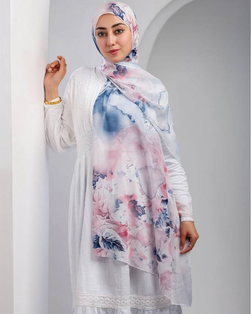 Aquarelle Printed Dubetta Chiffon
