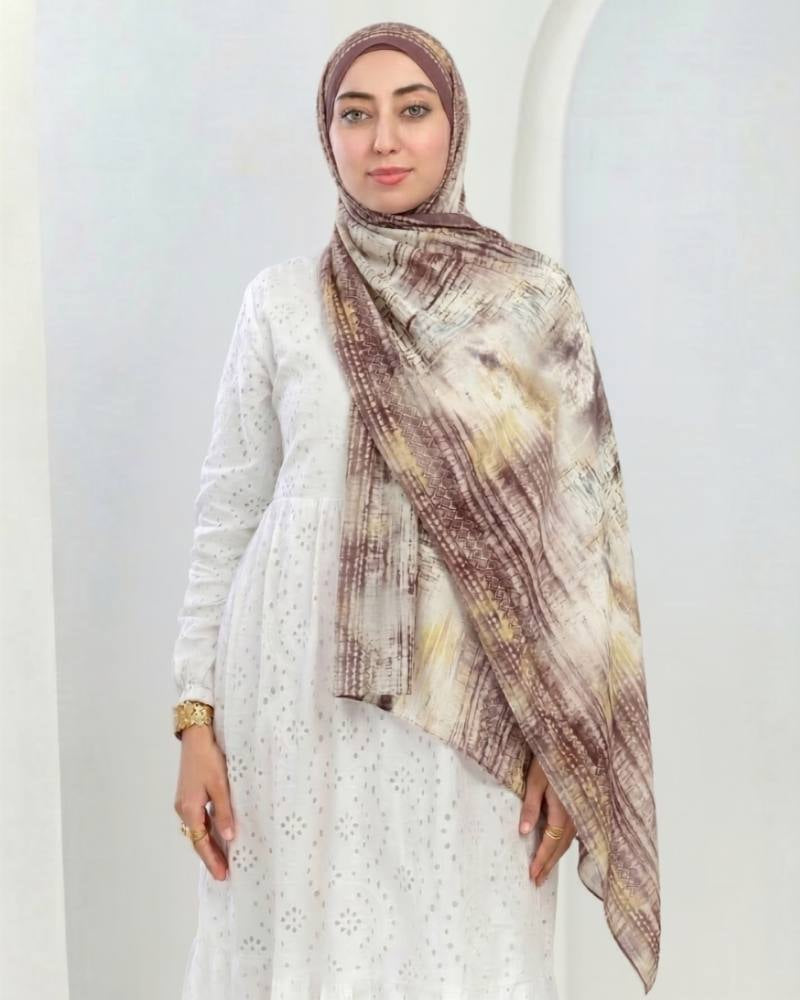 Carmielle Printed Dubetta Chiffon