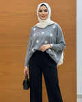 Floral Embroidered Knit Sweater