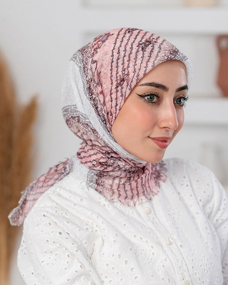 Eraya Printed Square Cotton Scarf