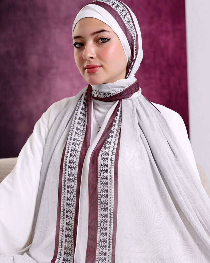 Celia Printed Dubetta Chiffon