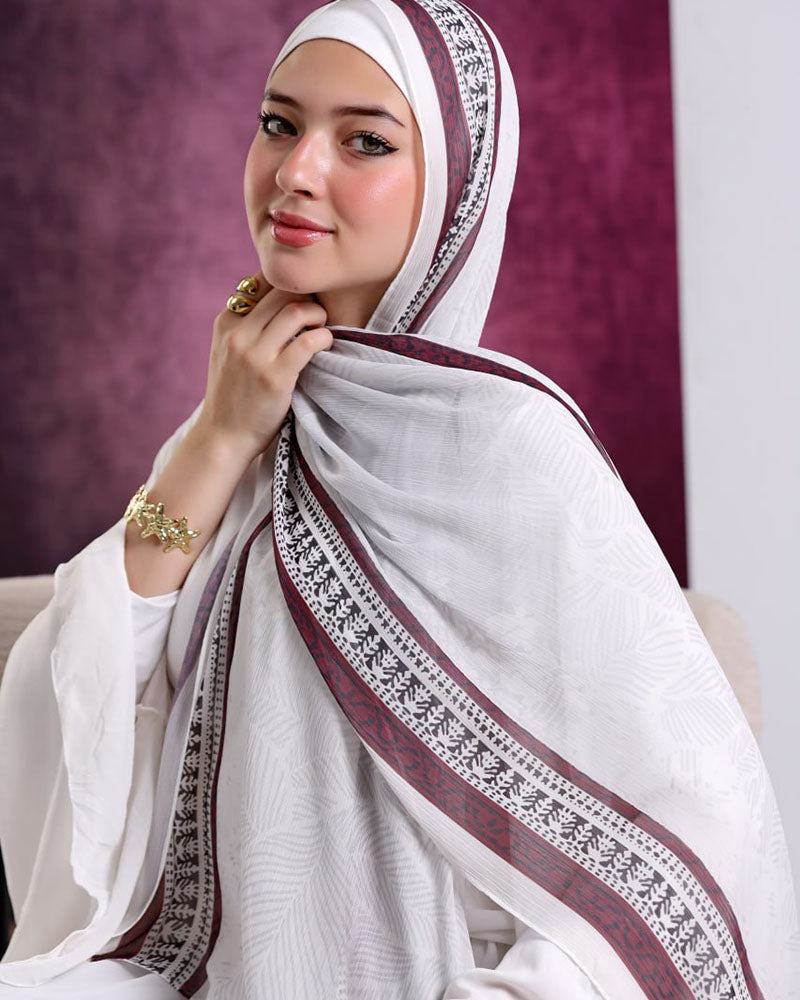 Celia Printed Dubetta Chiffon