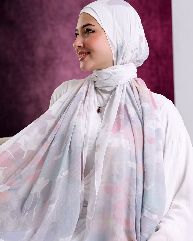 Dara Printed Dubetta Chiffon