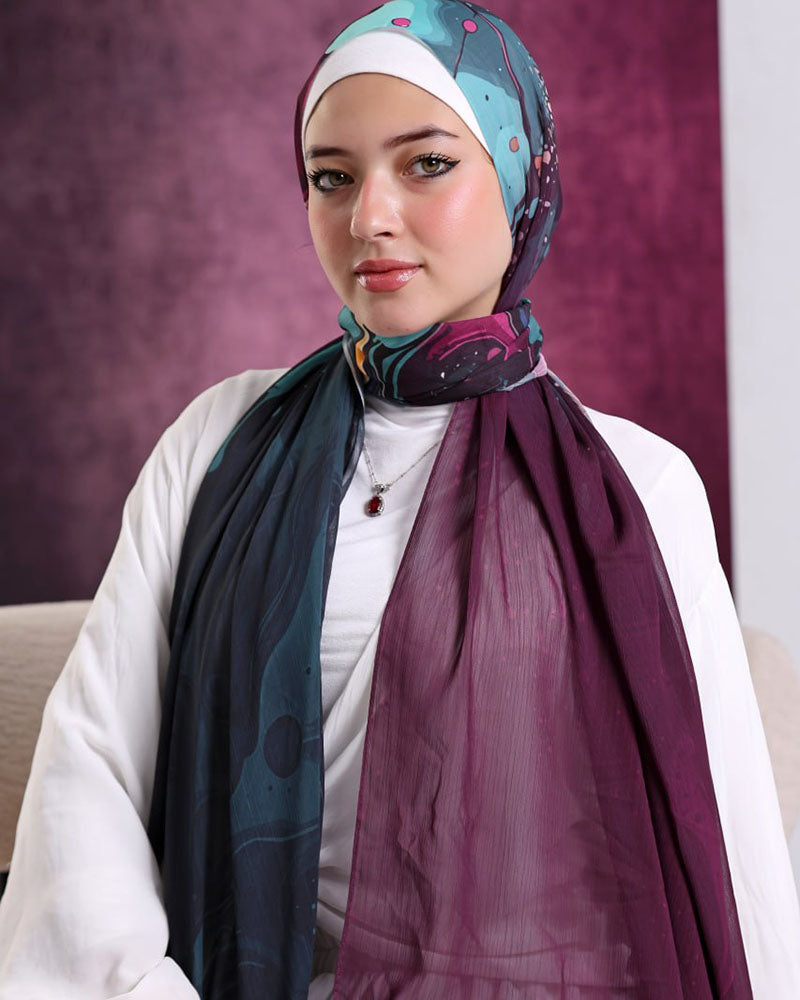 Elora Printed Dubetta Chiffon