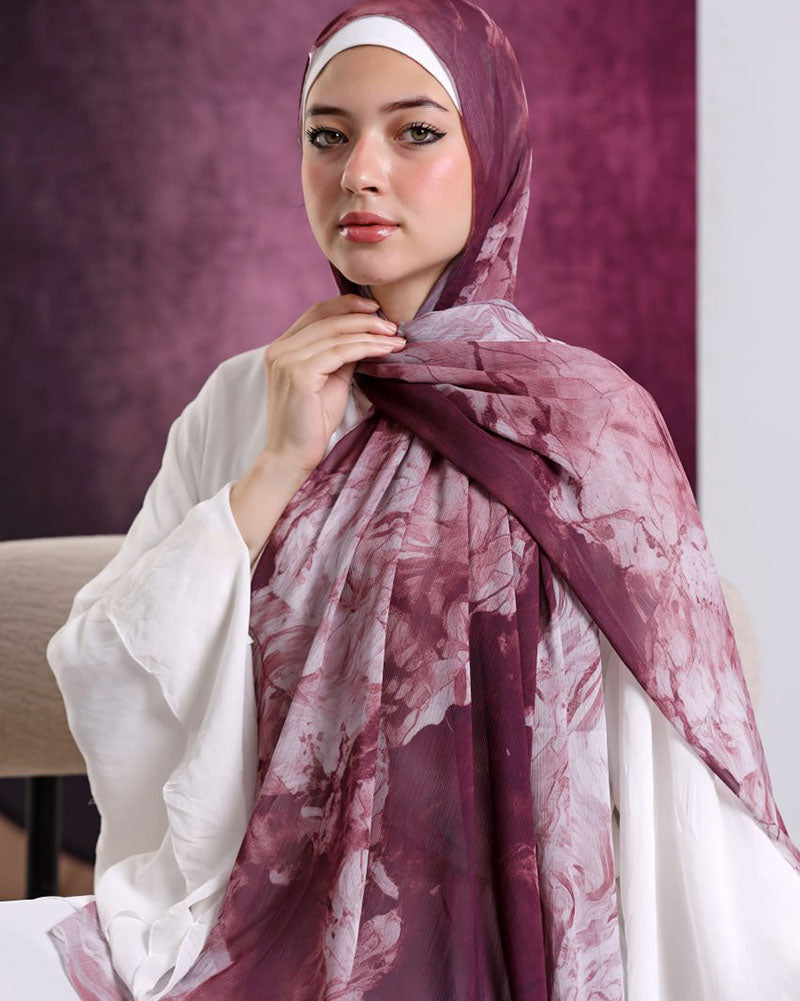 Fara Printed Dubetta Chiffon