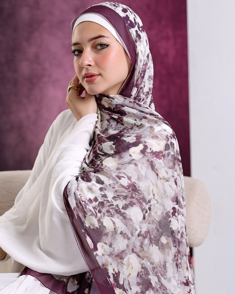 Gaia Printed Dubetta Chiffon