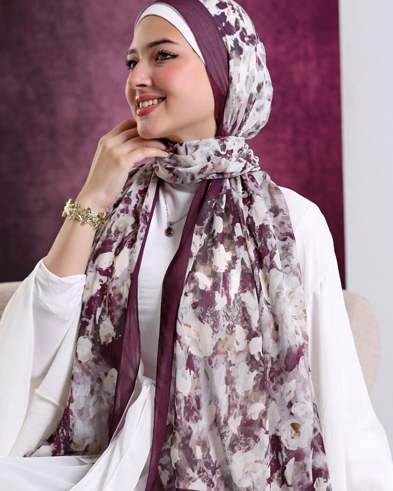 Gaia Printed Dubetta Chiffon
