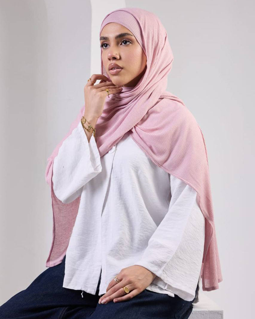 Crystal Bandana Hijab Pink
