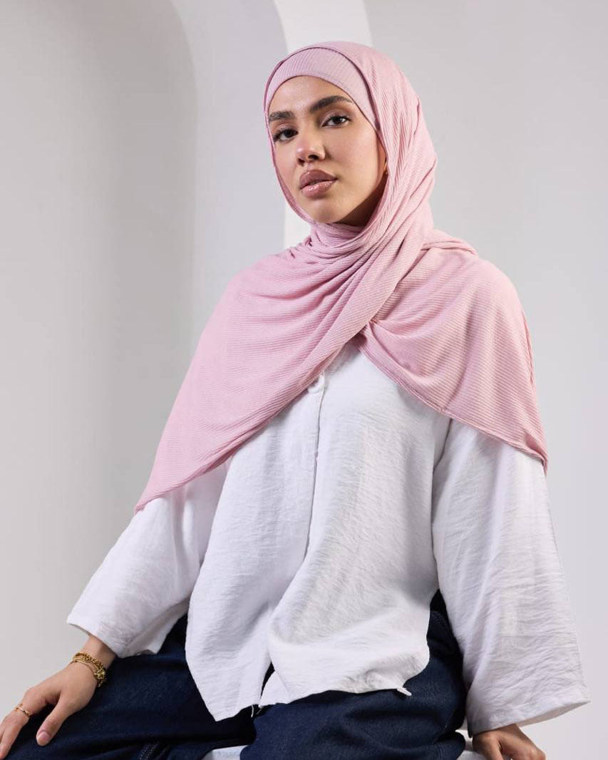Crystal Bandana Hijab Pink