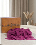 Scarf Shops Chiffon Deep Berry