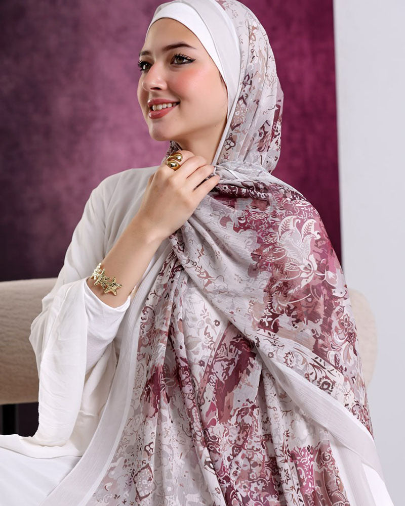 Jalia Printed Dubetta Chiffon