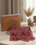Scarf Shops Chiffon Terracotta