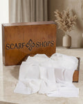 Scarf Shops Chiffon Off white