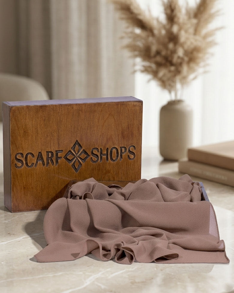 Scarf Shops Chiffon Cocoa