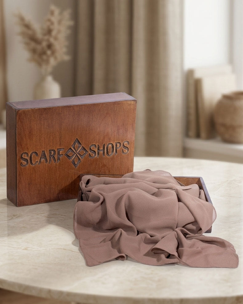 Scarf Shops Chiffon Cocoa Rose