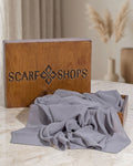Scarf Shops Chiffon Slate Gray