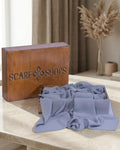 Scarf Shops Chiffon Bluish Grey
