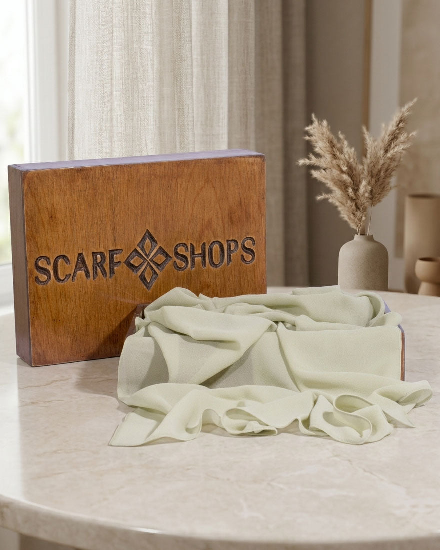 Scarf Shops Chiffon Sage Green
