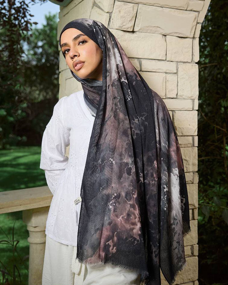 Printed Sponge Scarf Kira