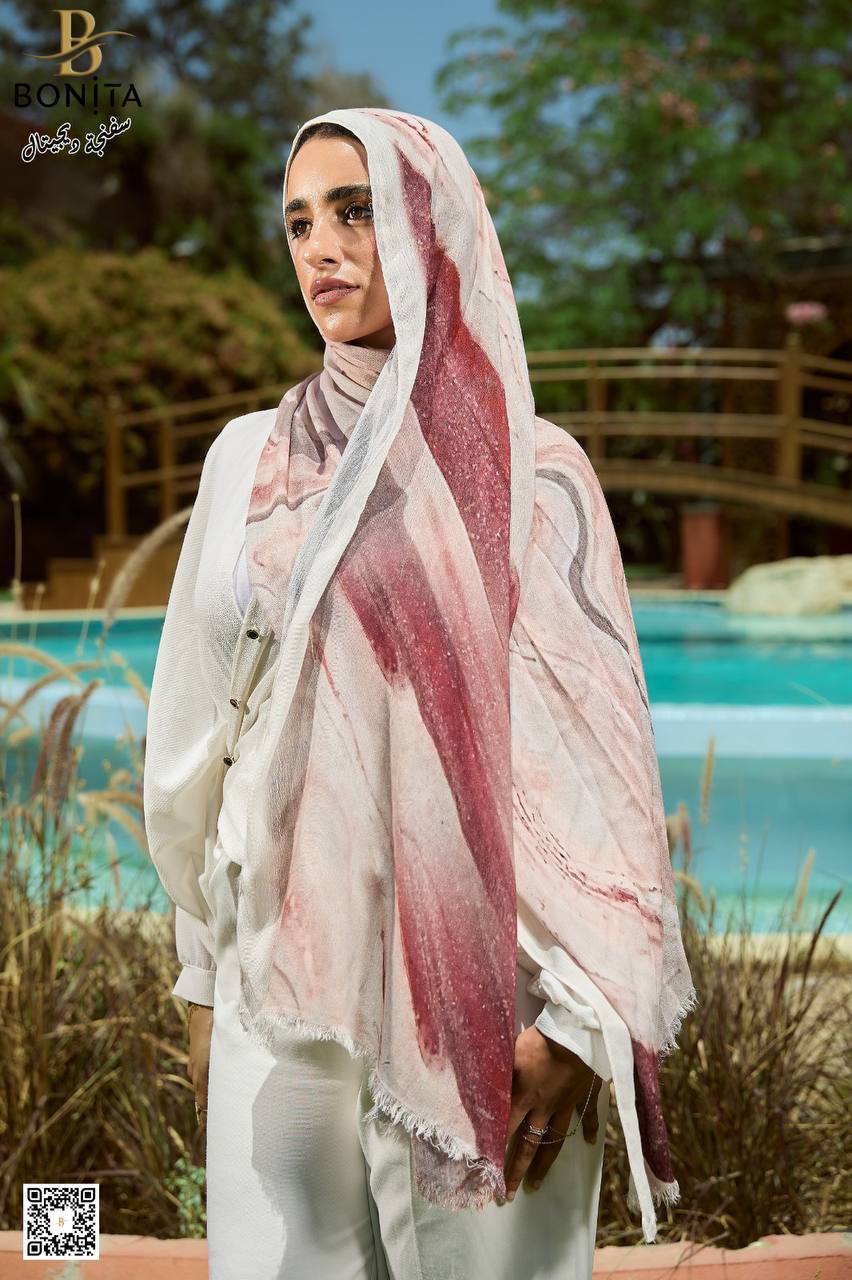 Printed Sponge Scarf Zeni