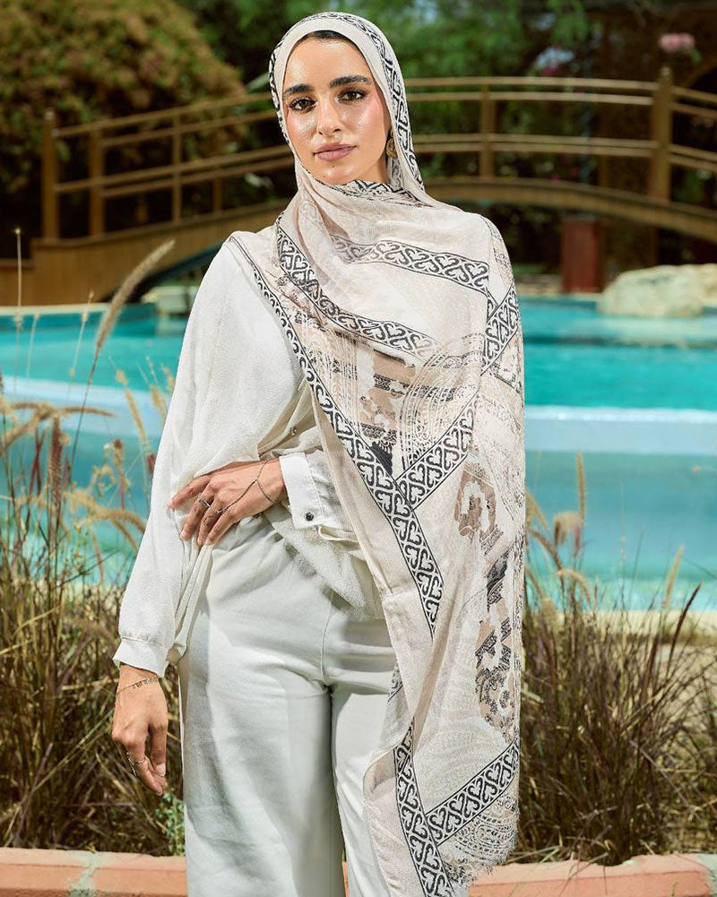 Printed Sponge Scarf Leni