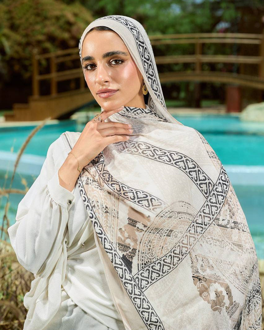 Printed Sponge Scarf Leni